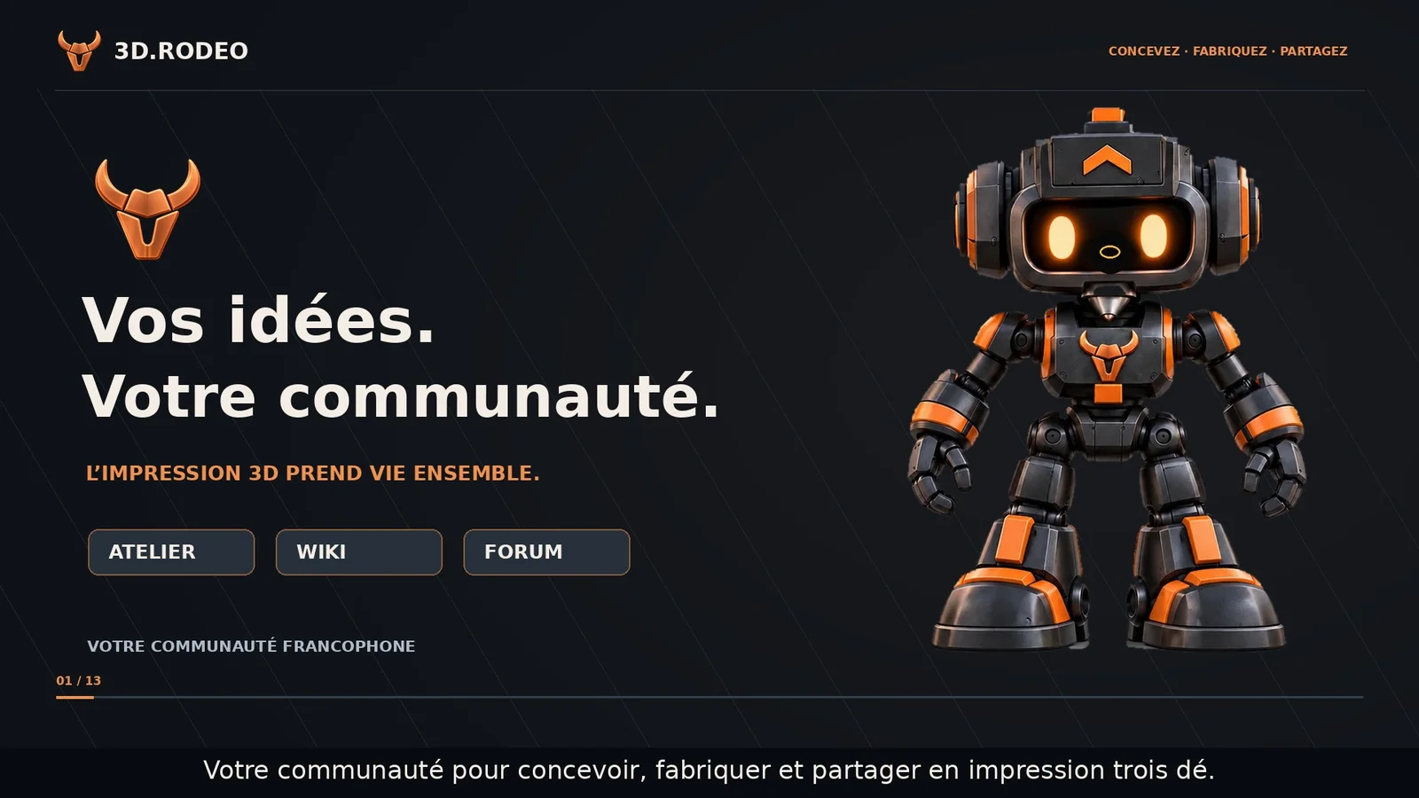 Présentation de 3D.Rodeo avec RodeoBot